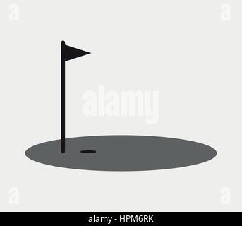 Golf icon Stock Vector