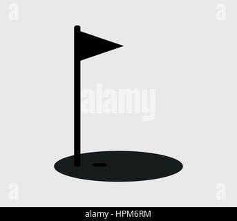 Golf icon Stock Vector