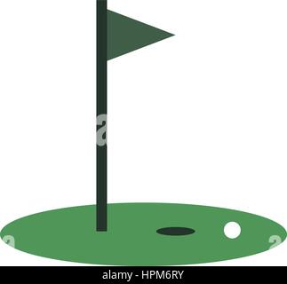 Golf icon Stock Vector