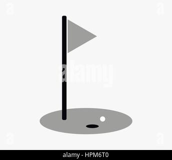 Golf icon Stock Vector