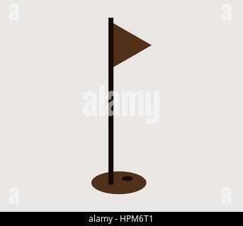 Golf icon Stock Vector