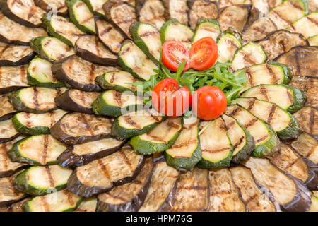 Grilled zucchini, vegetables Stock Photo