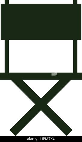 Director chair icon Stock Vector