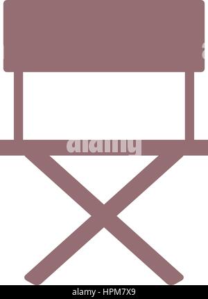 Director chair icon Stock Vector