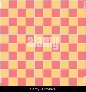 Red and orange tile. Abstract seamless pattern. Vector illustration. Stock Vector