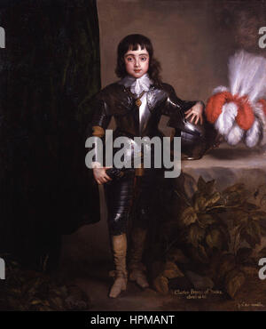 Anthony Van Dyck and studio Portrait of King Charles II Stock Photo