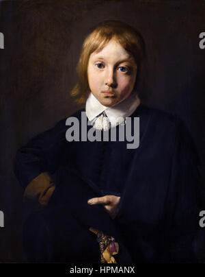 Jan de Bray - Portrait of a Six-year-old Boy Stock Photo