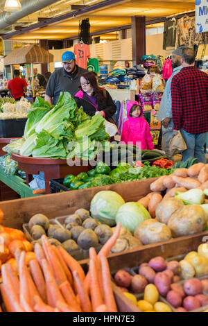 Flint, Michigan - The Flint Farmers Market. Stock Photo