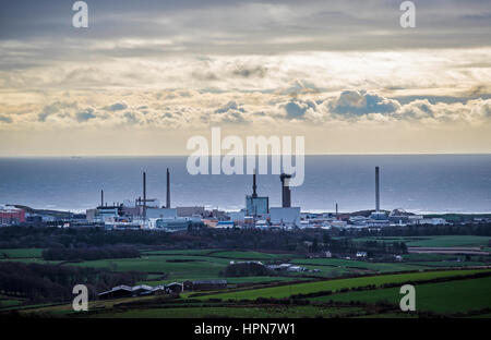 General view of Sellafield Nuclear power plant, in Cumbria. Stock Photo