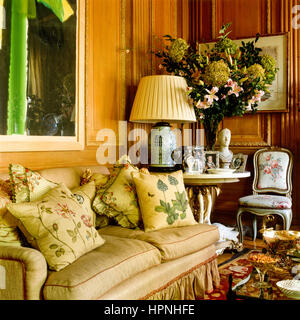 A Georgian style living room. Stock Photo