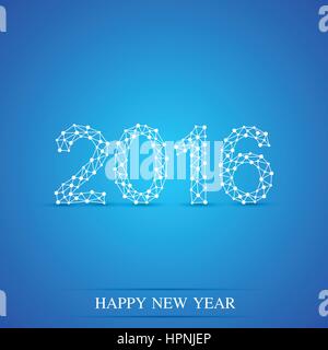 Text design Happy new year 2016  Stock Vector