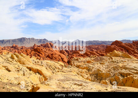 Valley of Fire State Park with the Fire Canyon in Nevada, USA Stock Photo