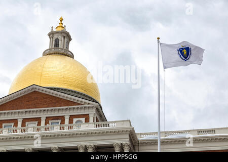 Massachusetts State House Dome Stock Photo