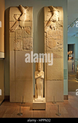 Name Panel from the inner wall of Senwosret I’s Pyramid Complex Stock Photo