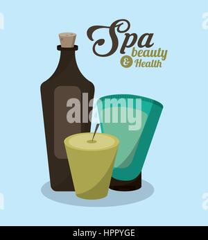 spa beauty related icons image  Stock Vector