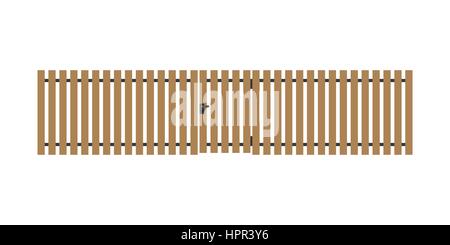 Wooden fence Stock Vector