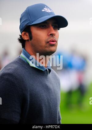 Actor Kunal Nayyar during the AT&T Pebble Beach National Pro-Am golf tournament February 8, 2017 in Monterey, California. Stock Photo