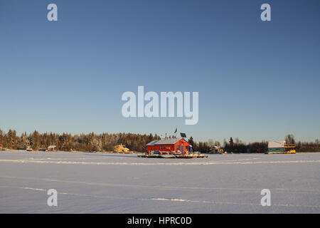 House boats on Great Slave Lake, Yellowknife, Canada Stock ...