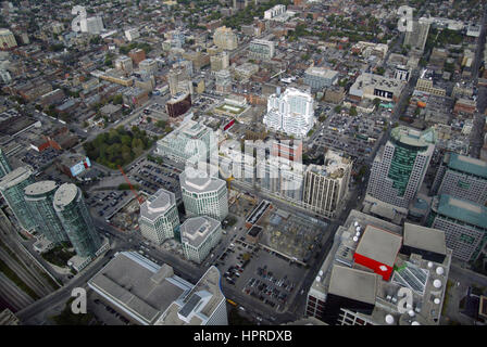 Aerial view of downtown Toronto Stock Photo