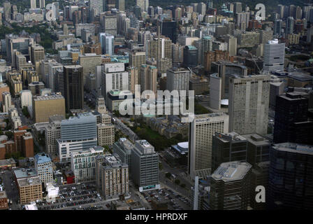 Aerial view of downtown Toronto Stock Photo