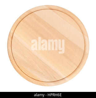 round cutting board isolated Stock Photo