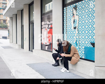 Microsoft House in Milan, Italy at Fondazione Giacomo Feltrinelli in Porta Volta, opened Feb 2017 Stock Photo