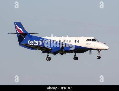Eastern Airways BAe Jetstream 41 G-MAJL landing at Southampton Airport Stock Photo