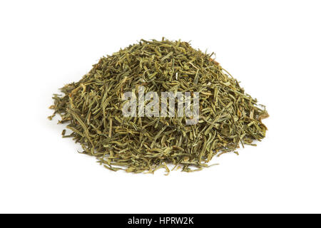 Pile of dried dill weed isolated on white background Stock Photo