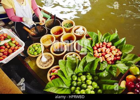 Cuisine on the boat -  Bangkok, Thailand Stock Photo