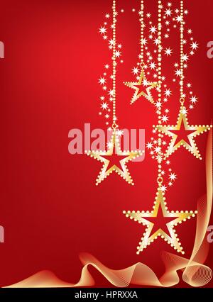 Christmas - star ornaments Stock Vector