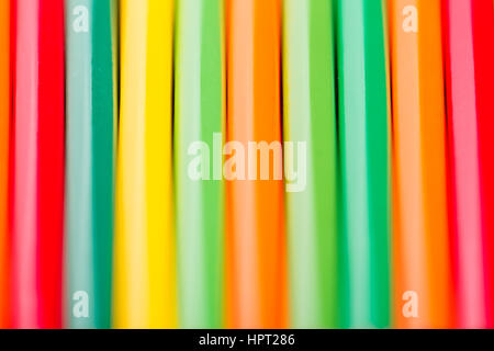 Assortment of colored pencils. Colored Drawing Pencils. Colored drawing pencils in a variety of colors. pencils row. Vertical position. Stock Photo