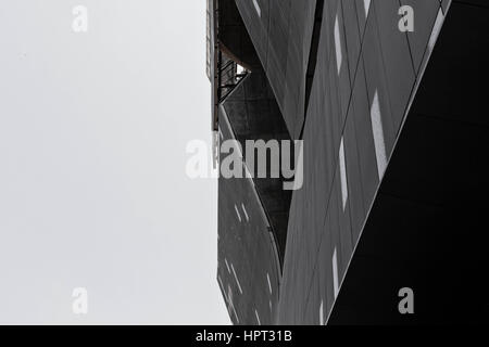 Close-up detail of 41 Cooper Square in East Village, New York Stock Photo
