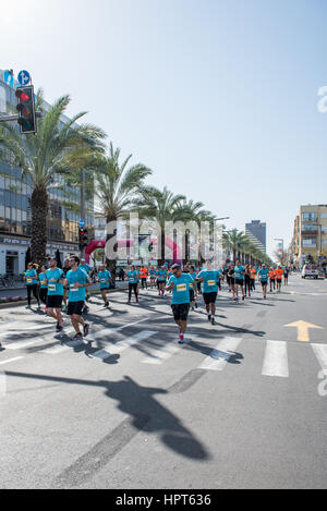 Tel Aviv Yafo, Israel. 24th Feb, 2017. 2017 Tel Aviv Samsung Marathon, Israel Credit: Michael Jacobs/Alamy Live News Stock Photo