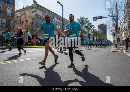 Tel Aviv Yafo, Israel. 24th Feb, 2017. 2017 Tel Aviv Samsung Marathon, Israel Credit: Michael Jacobs/Alamy Live News Stock Photo