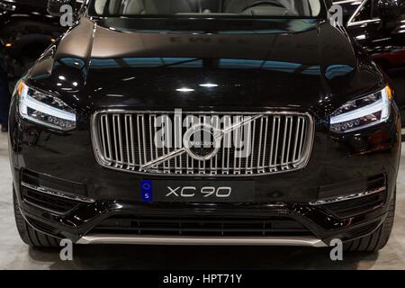 Chicago, IL, USA. 8th Feb, 2017. Interior of the Volvo XC90 at the Chicago Auto Show at McCormick Place Convention Center in Chicago, IL. Tuesday, February 8th, 2017 Credit: Gary E Duncan Sr/ZUMA Wire/Alamy Live News Stock Photo
