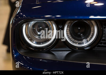 Chicago, IL, USA. 8th Feb, 2017. Dodge Challenger at the Chicago Auto Show at McCormick Place Convention Center in Chicago, Illinois. Tuesday February 8th. Credit: Gary E Duncan Sr/ZUMA Wire/Alamy Live News Stock Photo