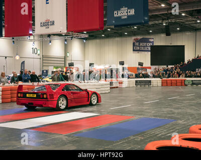 London, UK. 23rd Feb, 2017. London Classic Car show 2017. Ferrari F40 Credit: Martyn Goddard/Alamy Live News Stock Photo