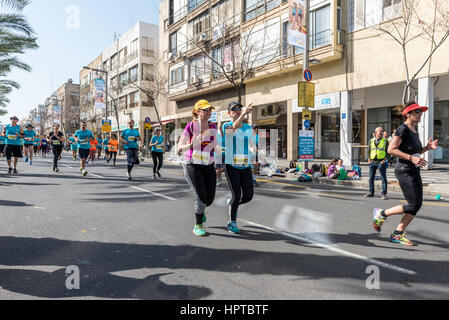 Tel Aviv, Israel. 24th February 2017. 2017 Tel Aviv Samsung Marathon, Israel Credit: Michael Jacobs/Alamy Live News Stock Photo