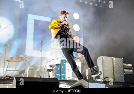 Bournemouth, UK. 24th February, 2017. Kaiser Chiefs live at the BIC Bournemouth. Credit: Charlie Raven/Alamy Live News Stock Photo