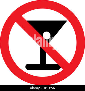 No alcohol allowed sign Stock Photo