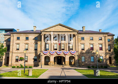 Historic government building Province House of 1847, Charlottetown, capital of the province of Prince Edward Island, Canada Stock Photo