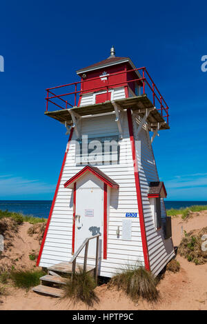Lighthouse of Covehead Harbour, Gulf of Saint Lawrence, Prince Edwards Island National Park, Province Prince Edward Island, Canada Stock Photo