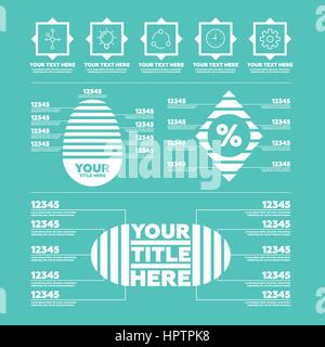 Infographic elements. Steps, icons and charts Stock Vector