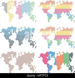 Infographics elements. World map Stock Vector