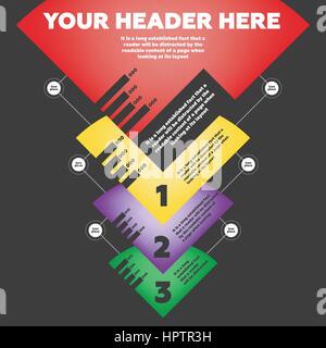 Step by step infographics Stock Vector