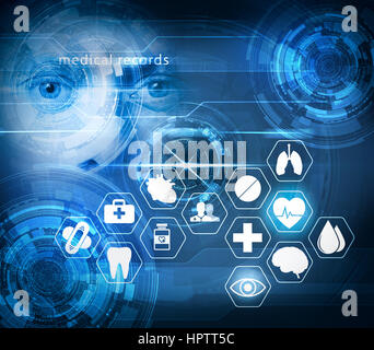 medical care futuristic technology Stock Photo