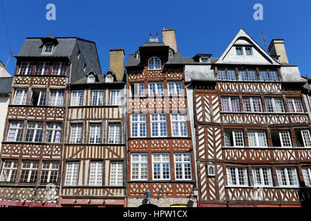 Rennes (Brittany, north-western France): 'place du Champ-Jacquet' square Stock Photo