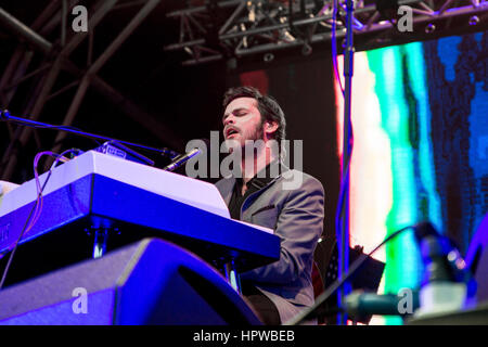 Gaz Coombes - Supergrass - Performing Live At Liverpool Sound City Festival May 2015 Stock Photo