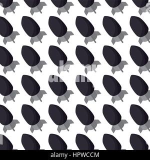 colot pattern with rocket icon Stock Vector