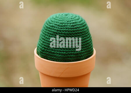 Knitting different shapes Stock Photo